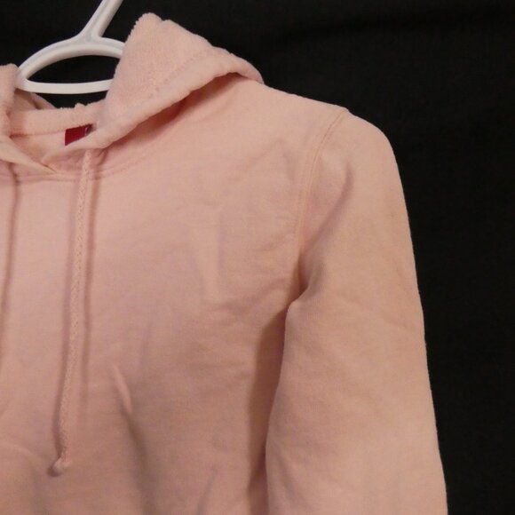 H&M | size 8 | Classic Pink Cotton Hoodie with Pocket and Drawstrings - Picture 6 of 16